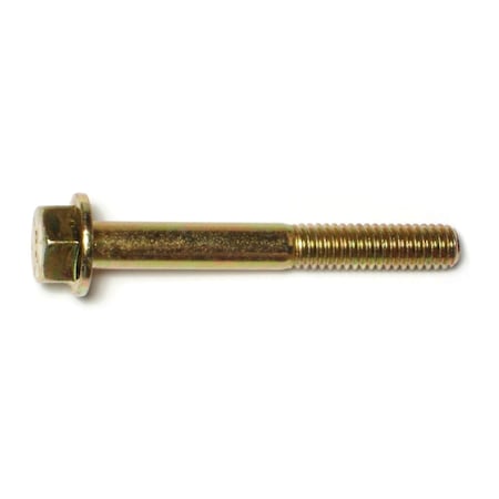 Midwest Fastener Grade 8, 5/16"-18 Flange Bolt, Zinc Plated Steel, 2-1/2 in L, 4 PK 74631
